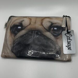 Pug Cosmetic Bag - Tan